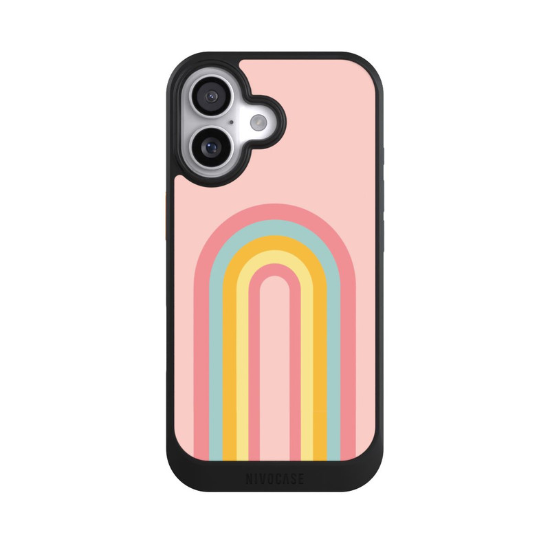 iPhone 17 NIVOcore Rosa Pastell Regenbogen lang