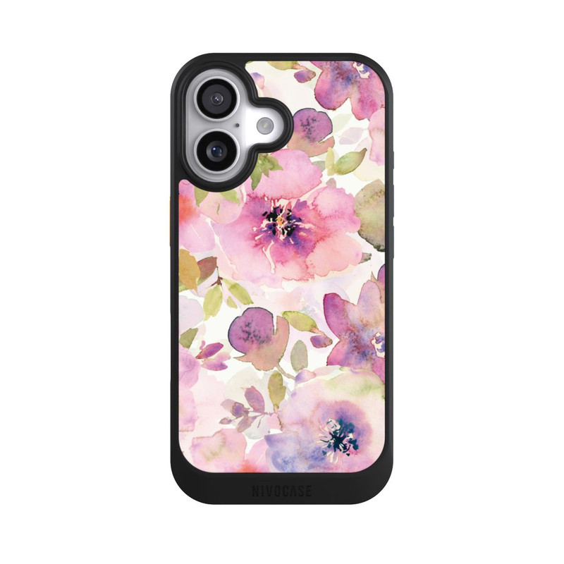 iPhone 17 NIVOcore Pink Flowers Wallpaper