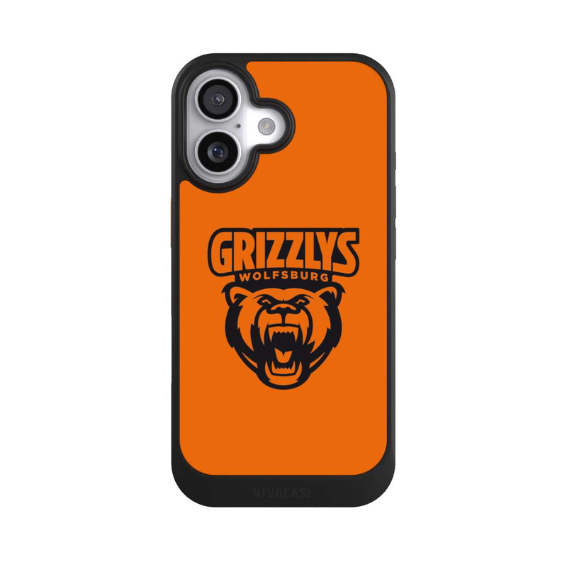 iPhone 17 NIVOcore Logo Schwarz und Orange