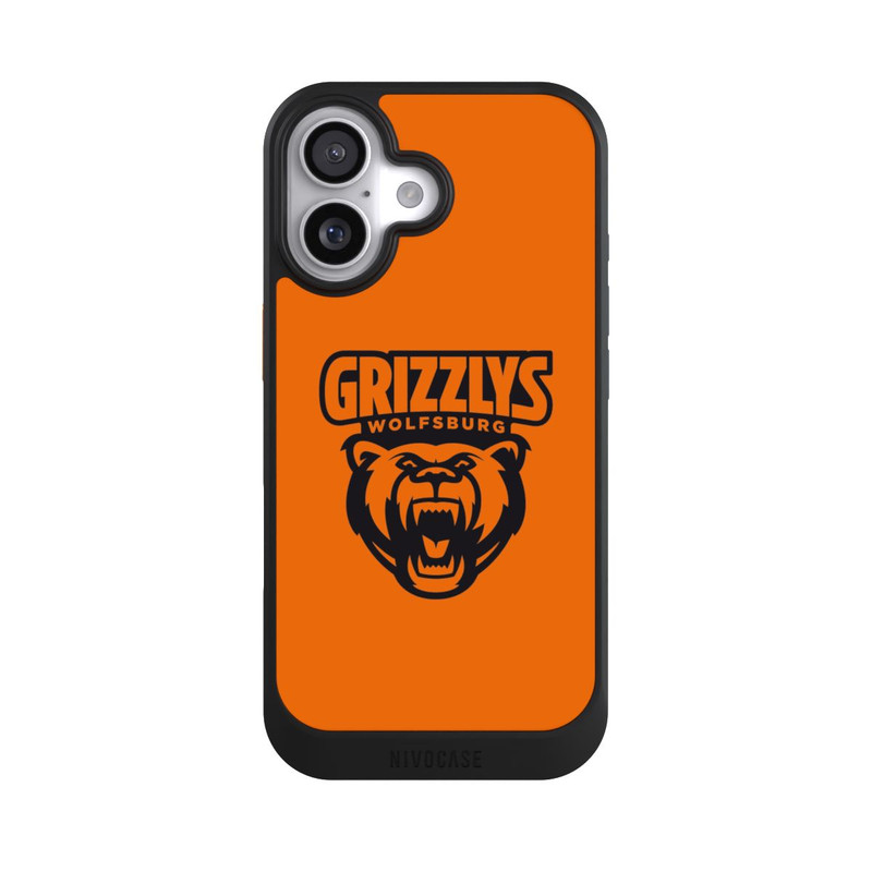 iPhone 17 NIVOcore Logo Schwarz und Orange