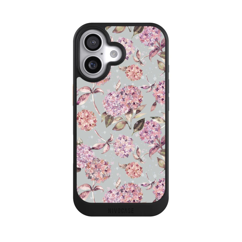 iPhone 17 NIVOcore Pastel Magic Hydrangea Floral Watercolor Pink