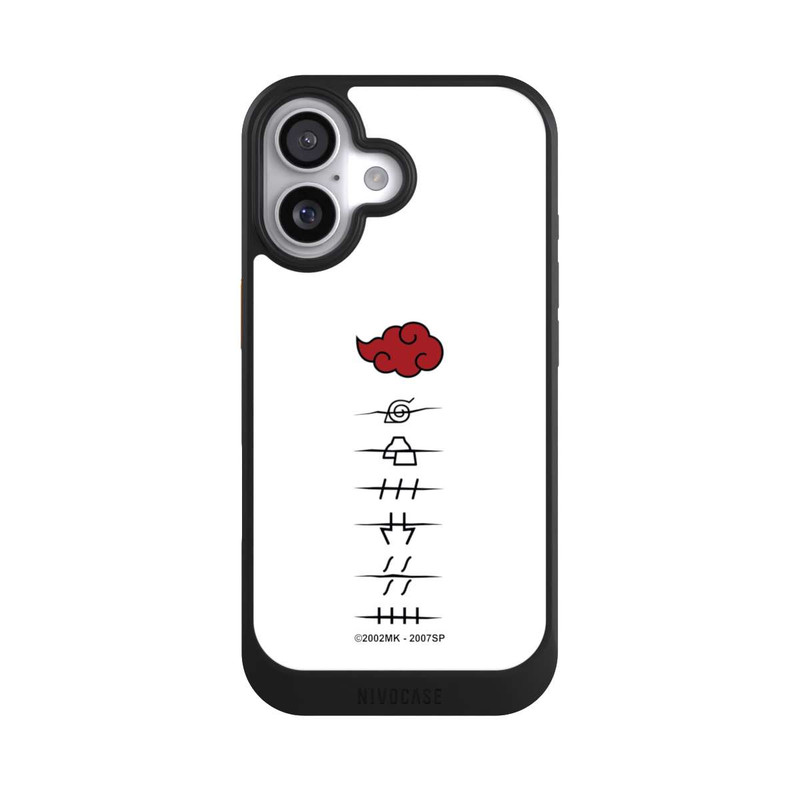 iPhone 17 NIVOcore Symboles blancs des membres d'Akatsuki