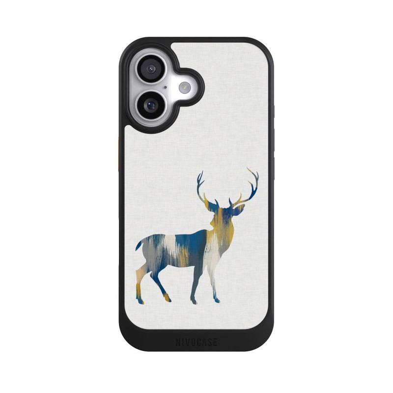 iPhone 17 NIVOcore Blauer und gelber Hirsch