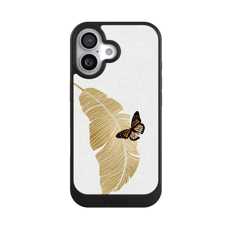 iPhone 17 NIVOcore Schmetterling und Palmenblatt