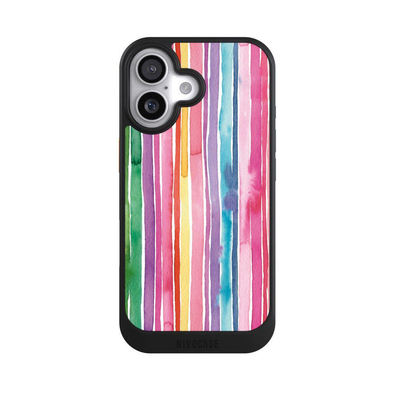 iPhone 17 NIVOcore Camouflage Regenbogenstreifen