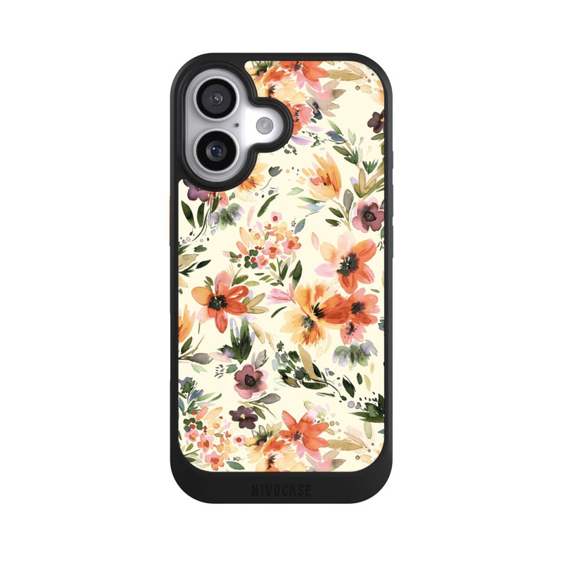 iPhone 17 NIVOcore Summer Artistic Flowers Ivory