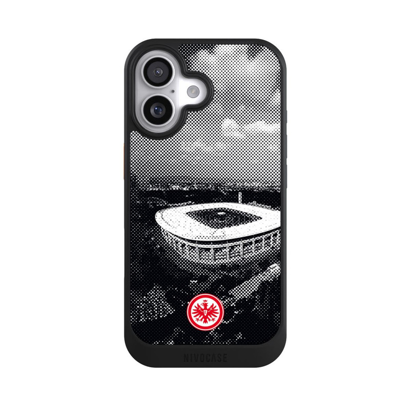iPhone 17 NIVOcore SGE Stadion Schwarz Weiß