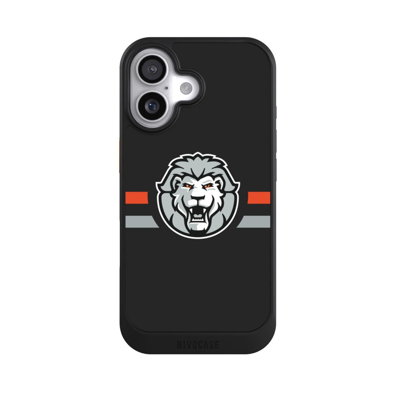 iPhone 17 NIVOcore Löwen Logo and Stripes