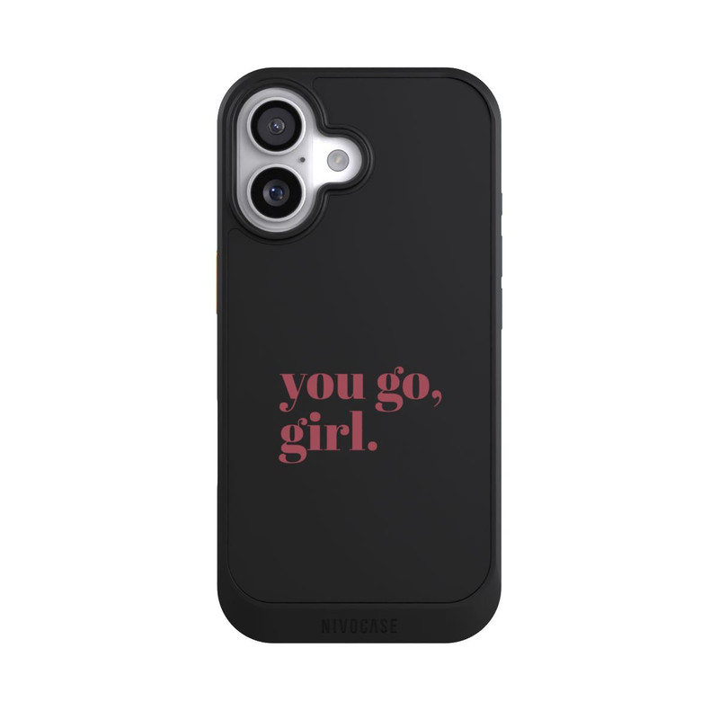 iPhone 17 NIVOcore You Go Girl Rosa Transparent