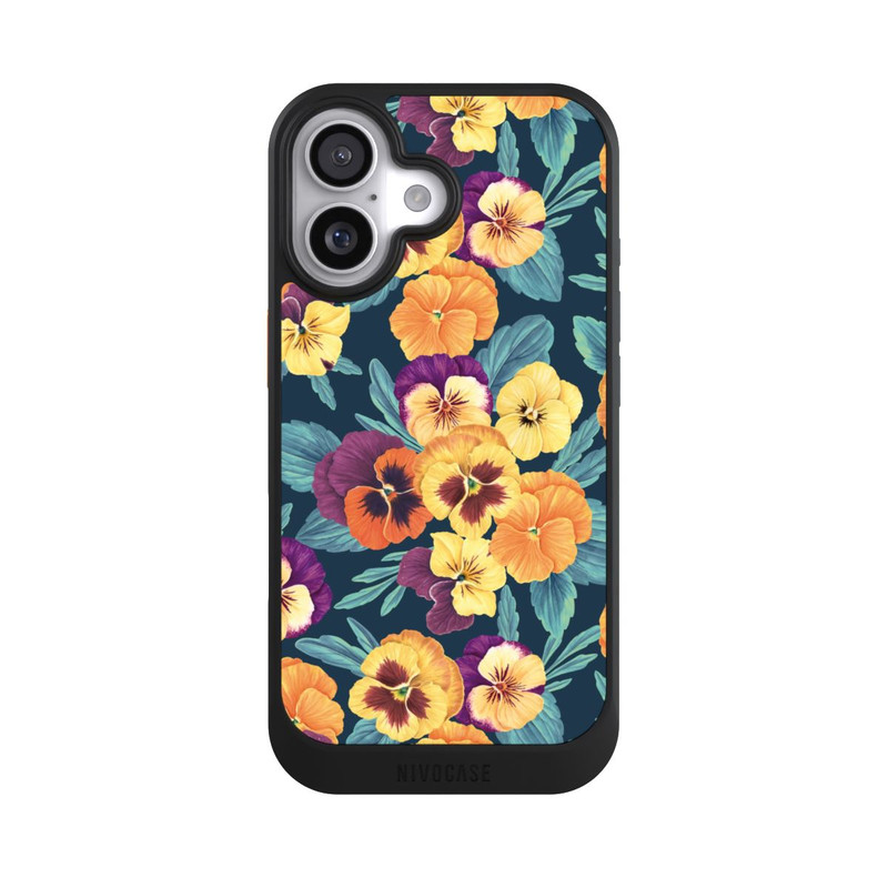 iPhone 17 NIVOcore Pansies on Navy