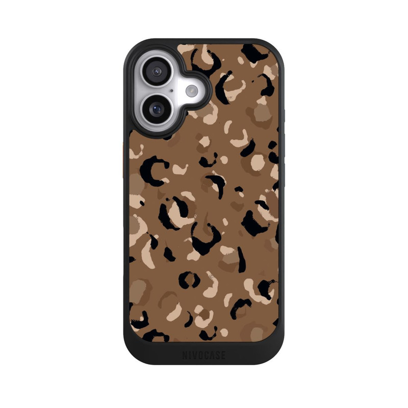 iPhone 17 NIVOcore Leo Muster Braun