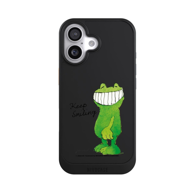 iPhone 17 NIVOcore Frosch Keep Smiling Transparent