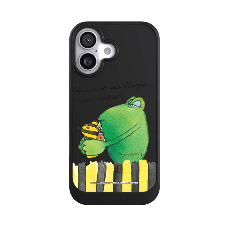 iPhone 17 NIVOcore Frosch Küssen ist wie Fliegen Transparent