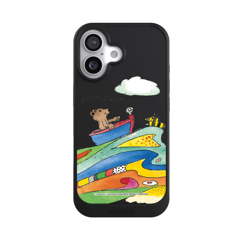 iPhone 17 NIVOcore Bär und Tigerente Boot Transparent