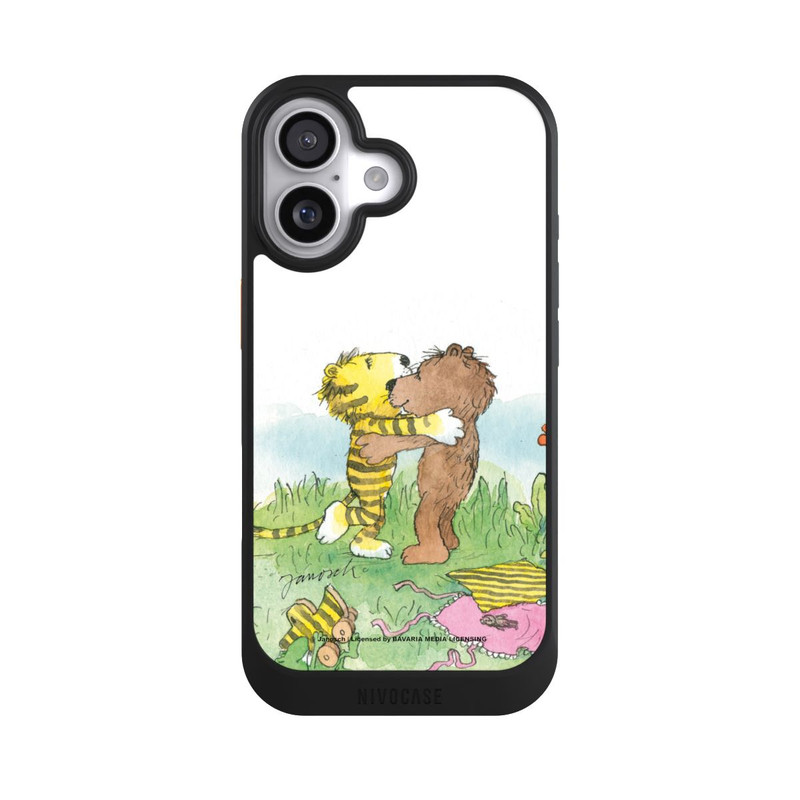 iPhone 17 NIVOcore Bär und Tiger Umarmung