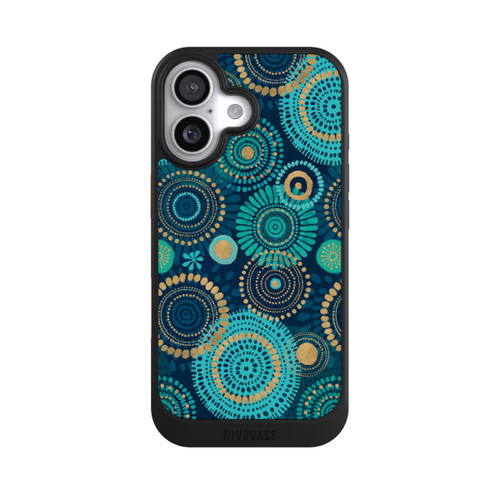 Apple iPhone 17 NIVOcore Blockprint India Teal Gold
