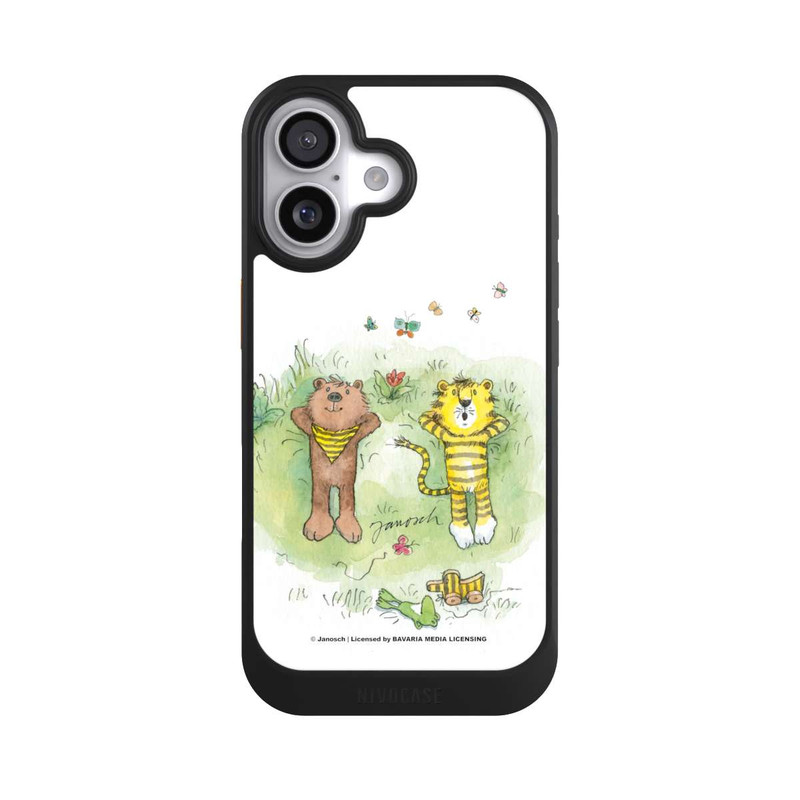 iPhone 17 NIVOcore Bär und Tiger Blumenwiese