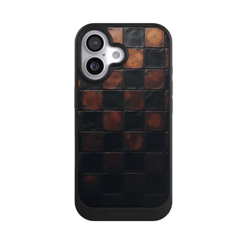 iPhone 17 NIVOcore Checked Pattern Metallic Look with AI