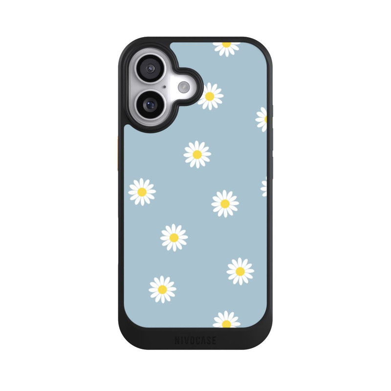 iPhone 17 NIVOcore Daisy Pattern on Blue