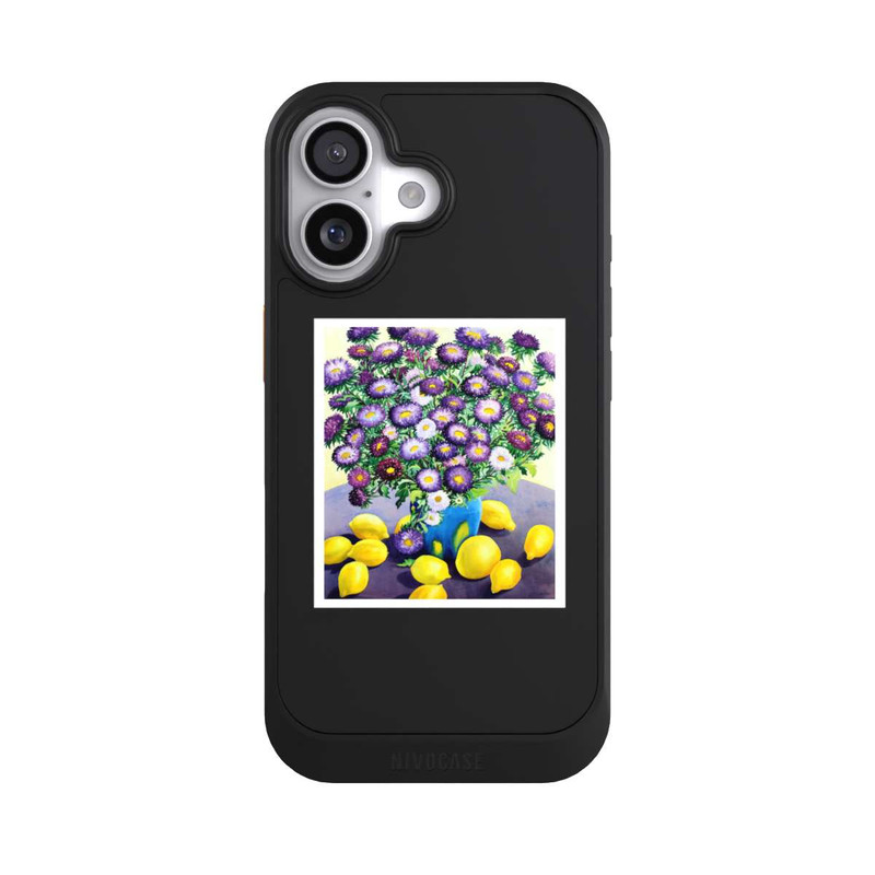 iPhone 17 NIVOcore Purple Asters and Lemons by Christopher Ryland