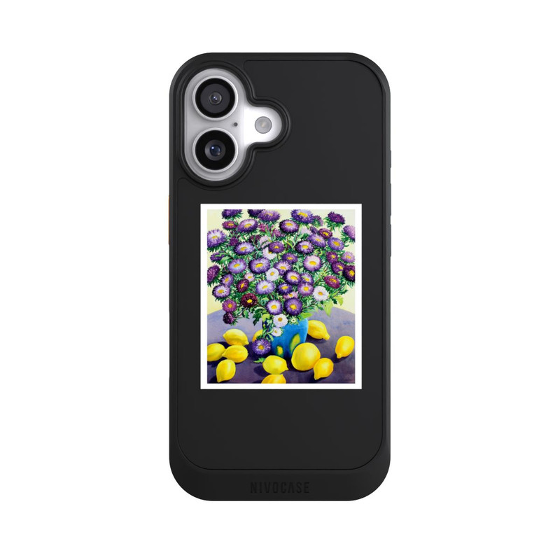 iPhone 17 NIVOcore Purple Asters and Lemons by Christopher Ryland