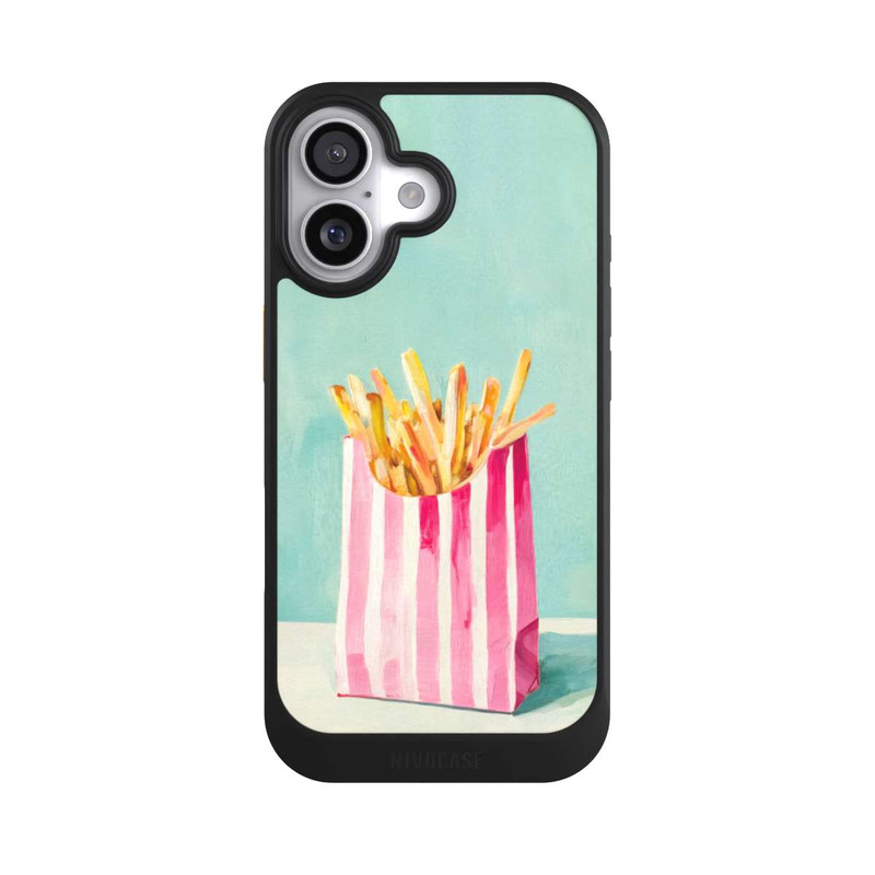 iPhone 17 NIVOcore Retro Fries Blue Watercolor