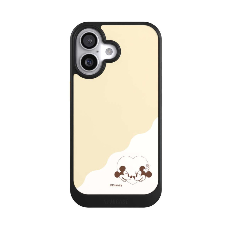 iPhone 17 NIVOcore Mickey and Minnie Love Heart Beige