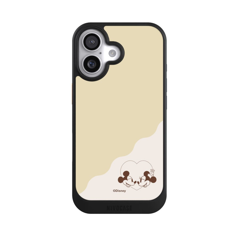 iPhone 17 NIVOcore Mickey and Minnie Love Heart Beige