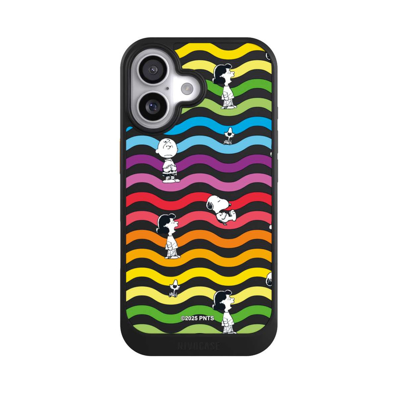 iPhone 17 NIVOcore Snoopy Pattern Rainbow Transparent