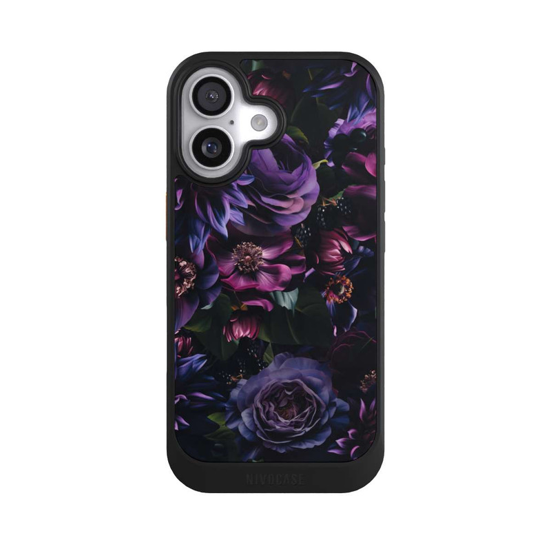 iPhone 17 NIVOcore Dark Purple Flowers