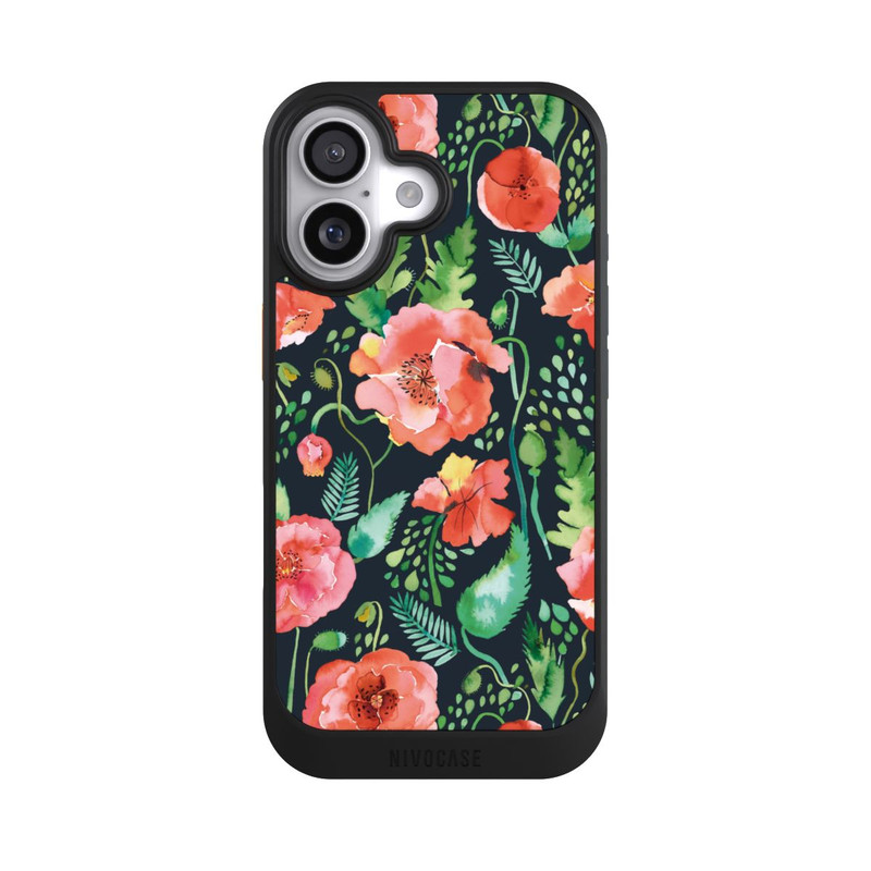 iPhone 17 NIVOcore Poppies Dark Wilderness