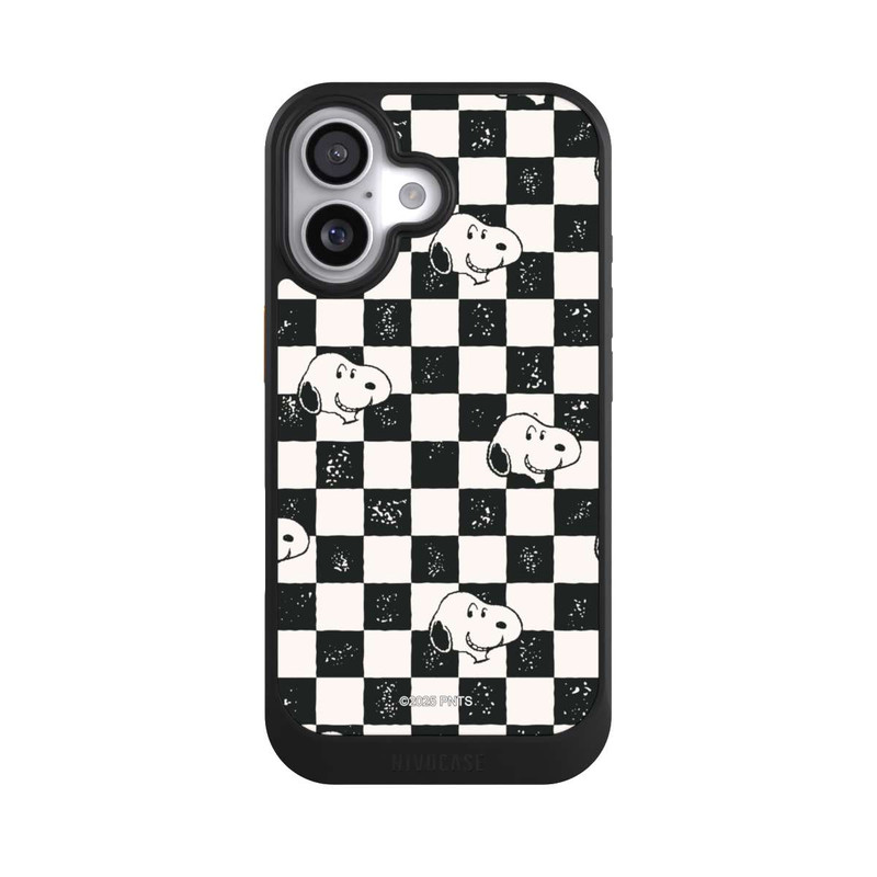 iPhone 17 NIVOcore Snoopy Heads Checked Pattern