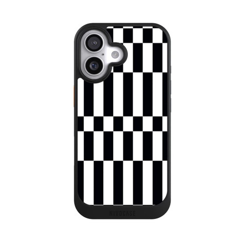  NIVOcore Checked Abstract Bold Black and White Color Block
