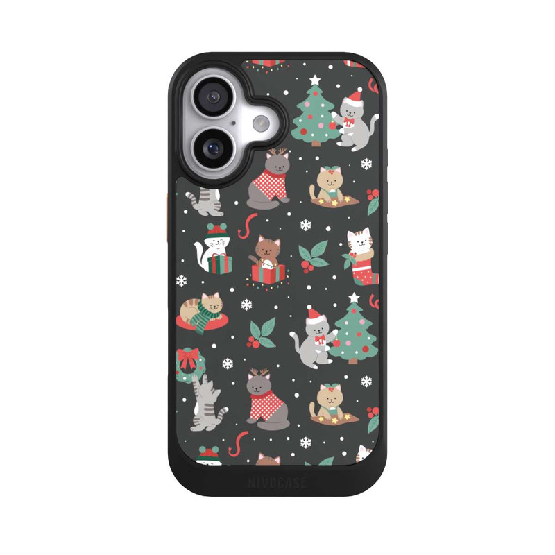 iPhone 17 NIVOcore Christmas Festive Cute Holiday Kittens