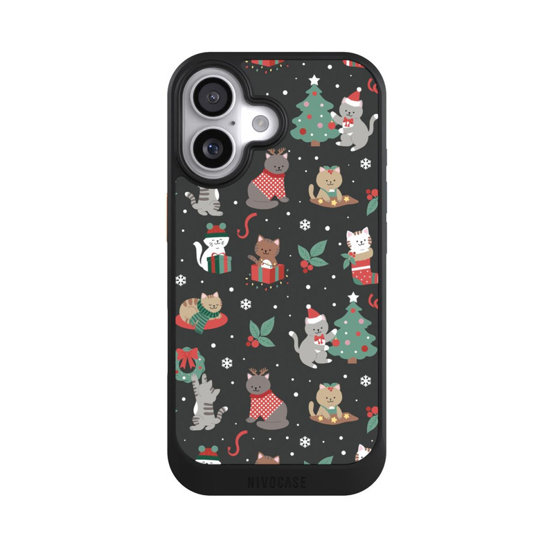 iPhone 17 NIVOcore Weihnachtliche Kätzchen