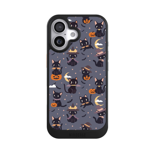  NIVOcore Cute Halloween Witch Cats and Pumpkins