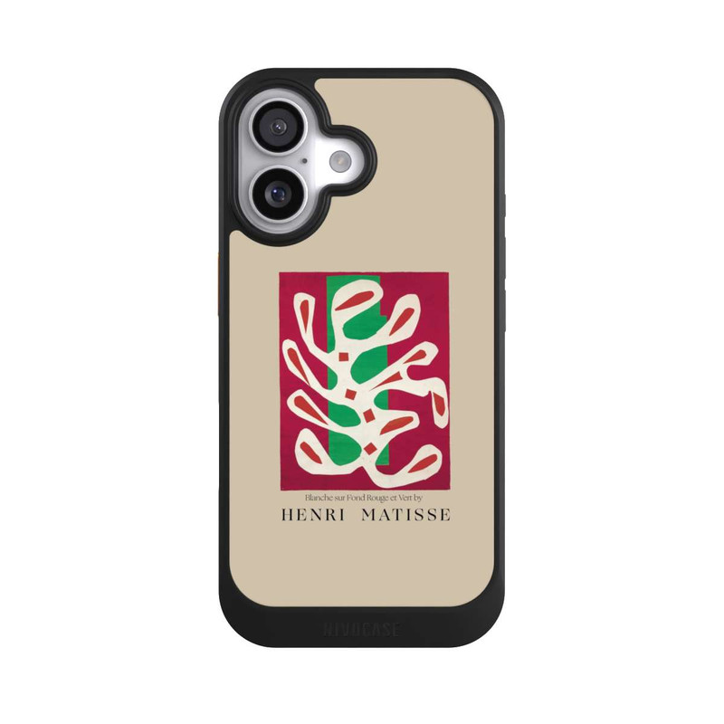 iPhone 17 NIVOcore Blanche sur Fond Rouge et Vert by Henri Matisse