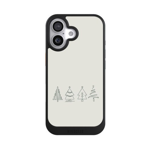  NIVOcore Weihnachtsbäume Line Art Minimalistisch