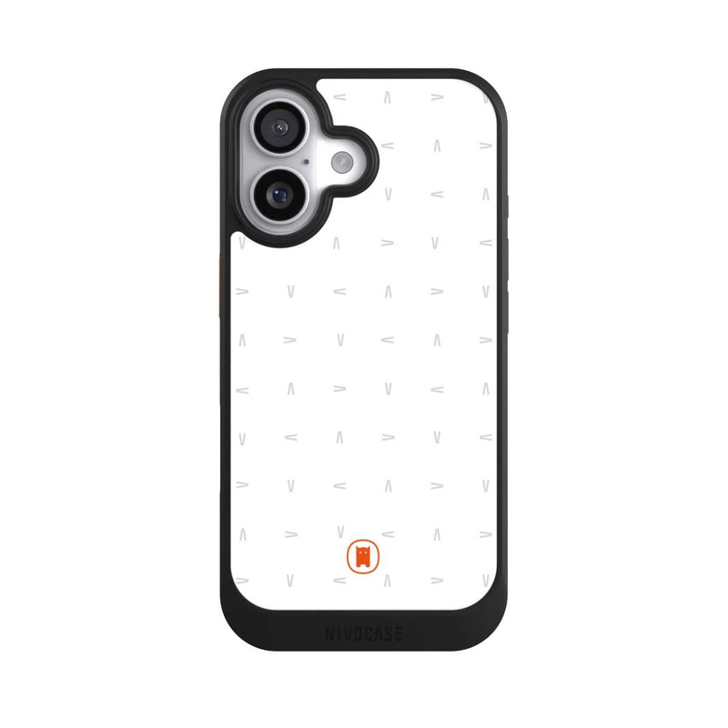 iPhone 17 NIVOcore Nivocase Muster Weiss Grau
