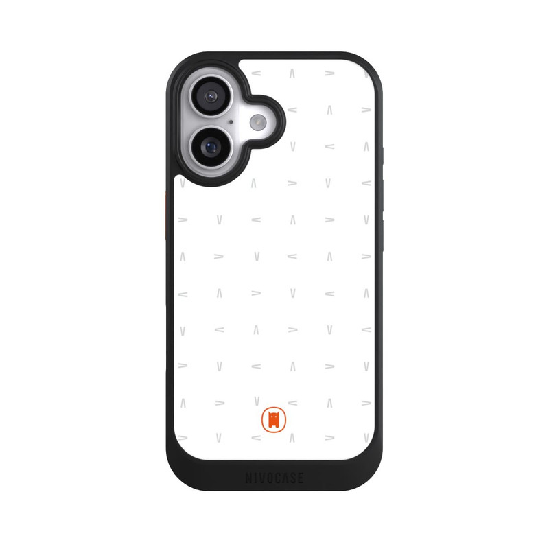 iPhone 17 NIVOcore Nivocase Muster Weiss Grau