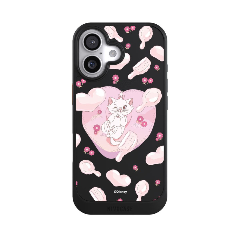 iPhone 17 NIVOcore Aristochats Marie Cœurs Rose Transparent