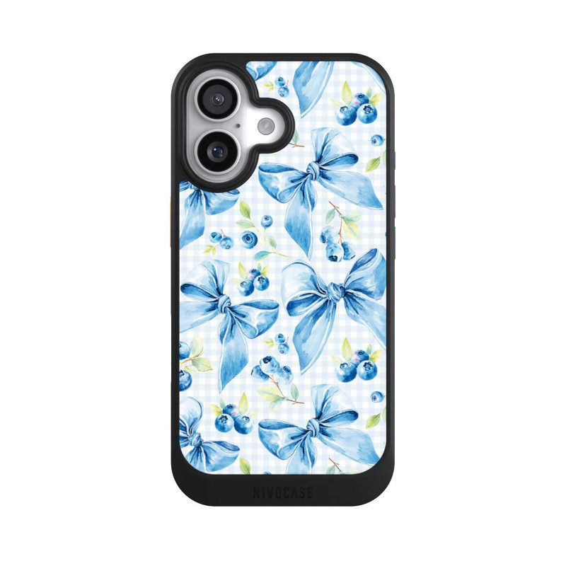 iPhone 17 NIVOcore Blue Bows and Blueberries with AI