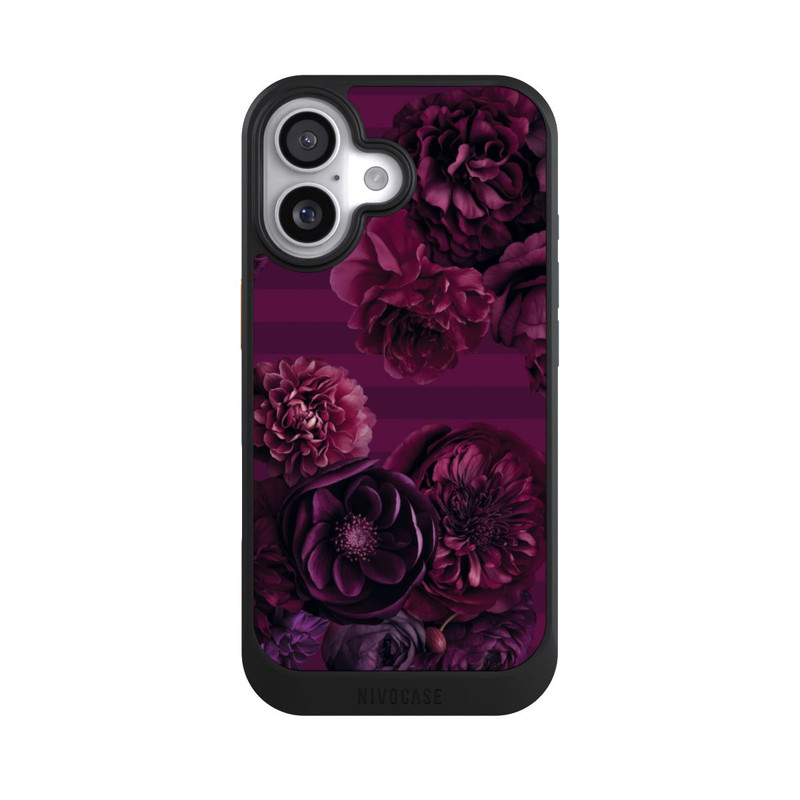 iPhone 17 NIVOcore Majestic Baroque Blossom Dream Burgundy Pink mit KI