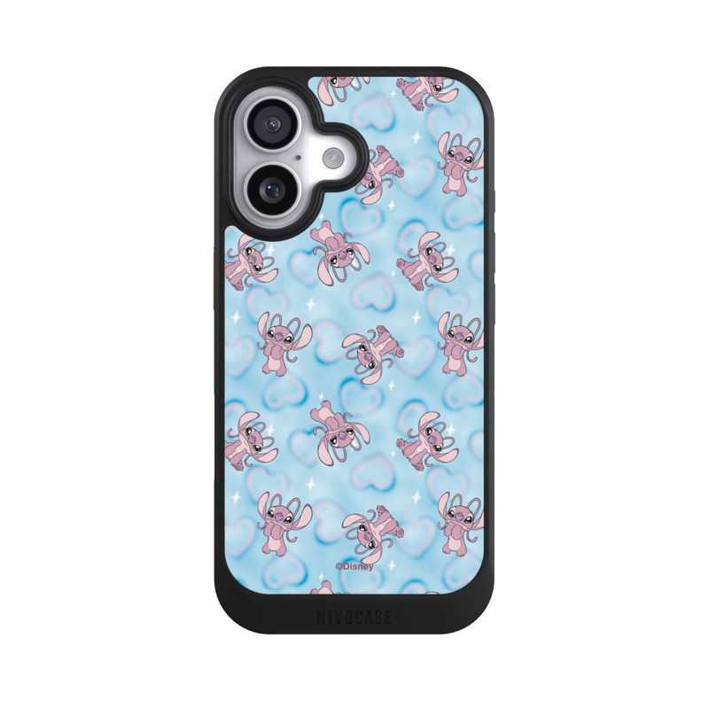 iPhone 17 NIVOcore Lilo & Stitch Angel Pattern Blue Hearts