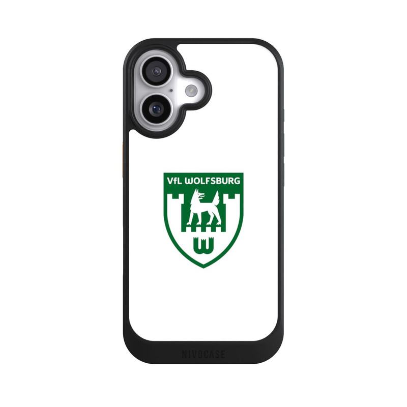 iPhone 17 NIVOcore VfL Wolfsburg Retrowappen Weiß