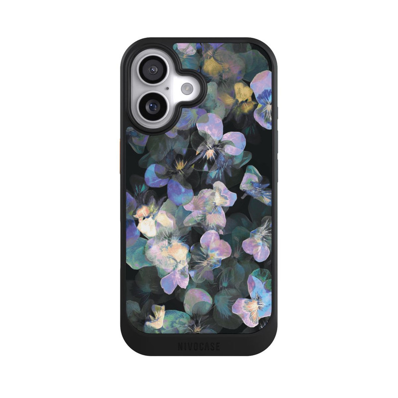 iPhone 17 NIVOcore Nocturnal Garden Flowers Iridescent Forget-me-nots