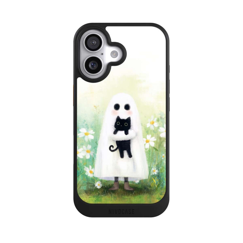 iPhone 17 NIVOcore Ghost Hug for Cat Halloween with AI