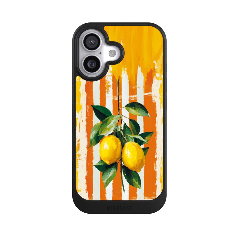 iPhone 17 NIVOcore Summer Lemons on Stripes with AI