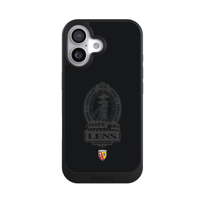 iPhone 17 NIVOcore RC Lens Mine de Ferveur Emblème noir