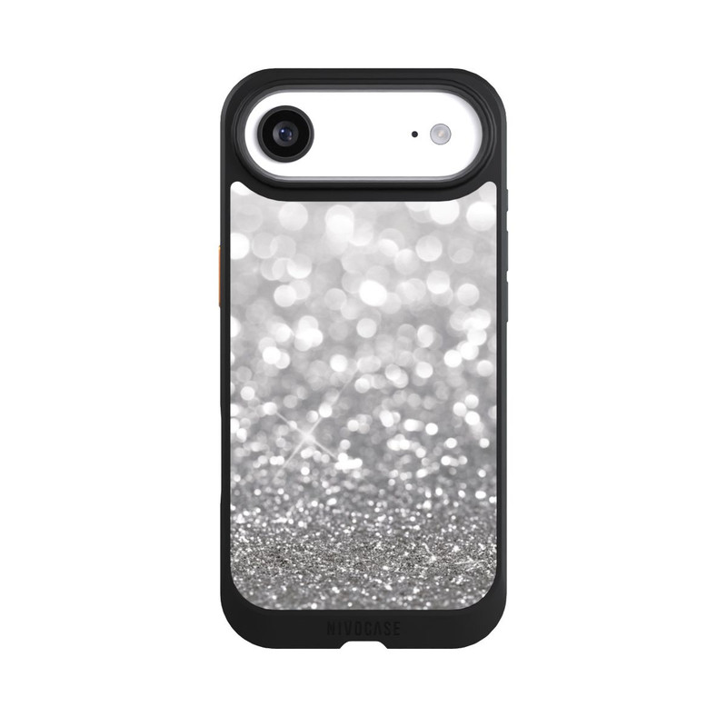 iPhone Air NIVOcore Pluie de Paillettes Argentées Look